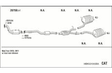 Výfukový systém WALKER MBK031042BA