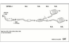 Výfukový systém WALKER MBK031042BB