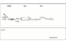 Výfukový systém WALKER MBK032905A