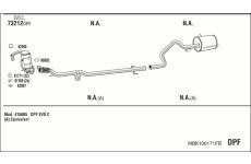 Výfukový systém WALKER MBK100171FB