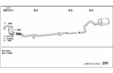 Výfukový systém WALKER MBK100172DA