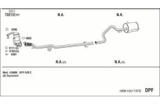 Výfukový systém WALKER MBK100172FB