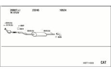 Výfukový systém WALKER MBT14989