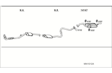 Výfukový systém WALKER MI41012A