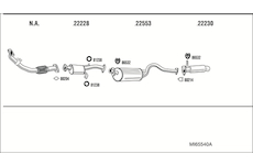 Výfukový systém WALKER MI65540A