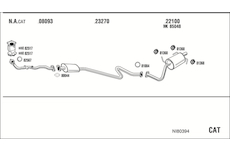 Výfukový systém WALKER NI80394