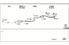 Výfukový systém WALKER NI80457