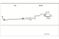 Výfukový systém WALKER NI81302A