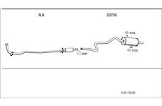 Výfukový systém WALKER NI81302B
