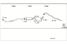 Výfukový systém WALKER NI84009