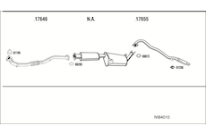 Výfukový systém WALKER NI84010