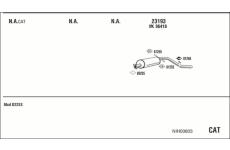 Výfukový systém WALKER NIH00803