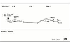 Výfukový systém WALKER NIH17327B