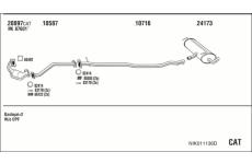 Výfukový systém WALKER NIK011136D