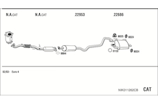 Výfukový systém WALKER NIK011262CB