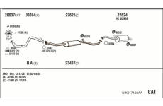 Výfukový systém WALKER NIK017158AA