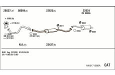 Výfukový systém WALKER NIK017158BA