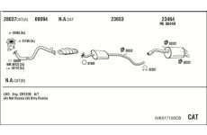 Výfukový systém WALKER NIK017158CB