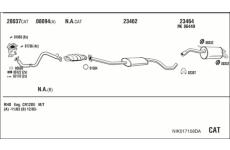 Výfukový systém WALKER NIK017158DA