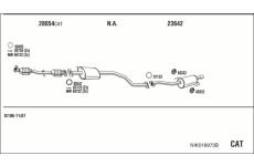 Výfukový systém WALKER NIK018973B