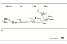 Výfukový systém WALKER NIK020096A