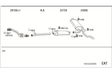 Výfukový systém WALKER NIK020096B