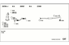 Výfukový systém WALKER NIK021557AC
