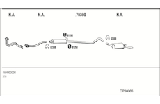 Výfukový systém WALKER OP30066