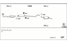 Výfukový systém WALKER OP30141