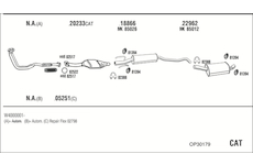 Výfukový systém WALKER OP30179
