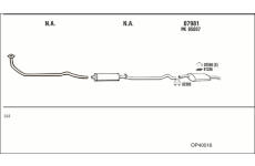 Výfukový systém WALKER OP40016