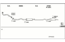 Výfukový systém WALKER OP40023
