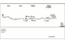 Výfukový systém WALKER OP40063A