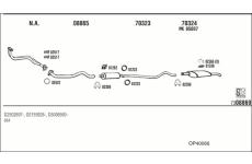Výfukový systém WALKER OP40066