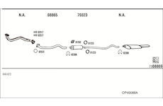 Výfukový systém WALKER OP40088A