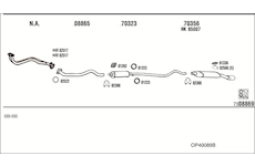 Výfukový systém WALKER OP40089B