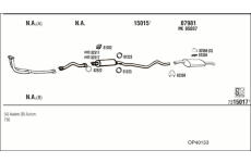 Výfukový systém WALKER OP40153