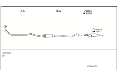 Výfukový systém WALKER OP40155