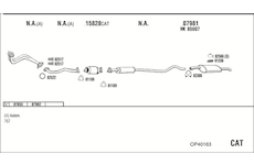 Výfukový systém WALKER OP40163