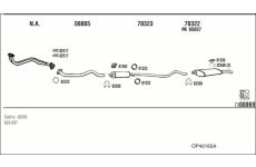 Výfukový systém WALKER OP40165A