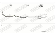 Výfukový systém WALKER OP40187