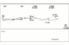 Výfukový systém WALKER OP45024B
