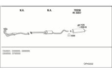 Výfukový systém WALKER OP45032