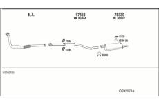 Výfukový systém WALKER OP45078A
