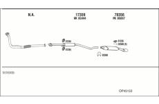 Výfukový systém WALKER OP45153
