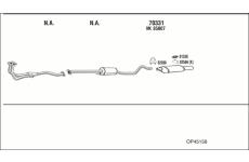 Výfukový systém WALKER OP45158