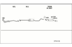 Výfukový systém WALKER OP45159