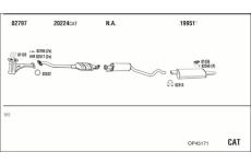 Výfukový systém WALKER OP45171