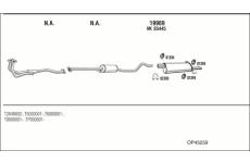 Výfukový systém WALKER OP45259