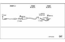 Výfukový systém WALKER OP45303